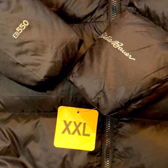 EDDIE BAUER Luna Peak Black Quilted Down Women’s Winter Coat Sz XXL - Picture 8 of 12